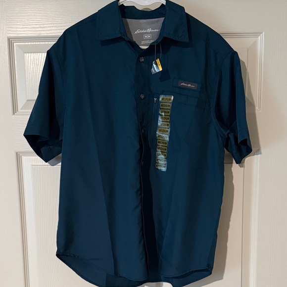 Eddie Bauer Other - NWT- Eddie Bauer Men's Dark Blue Casual Button Down Outdoor Shirt